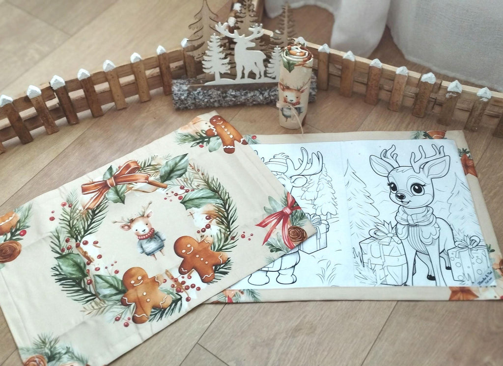 Set de table à colorier lavable (Thème Noël)