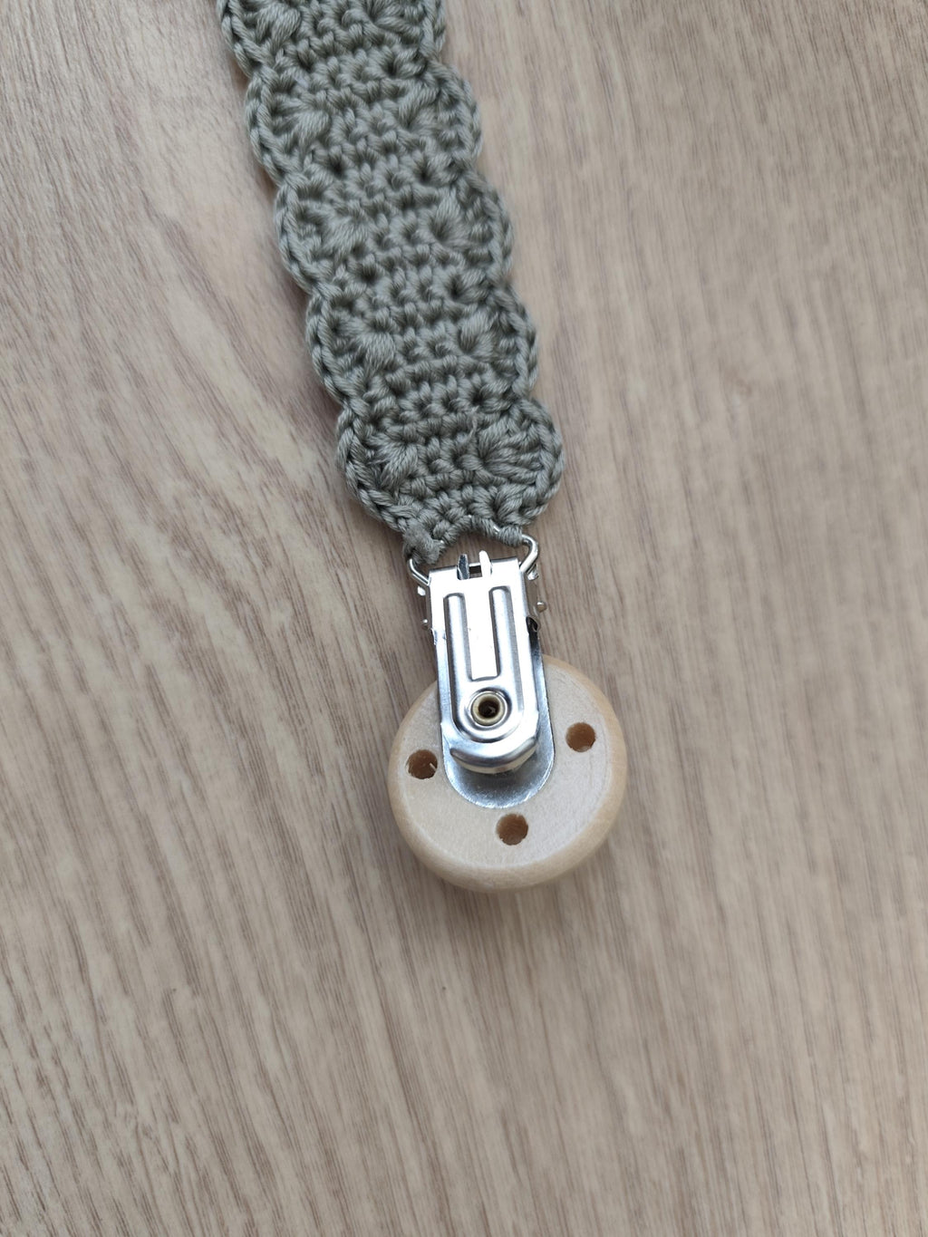 🤍 Attache tétine en crochet faite main | Blanche & Noé