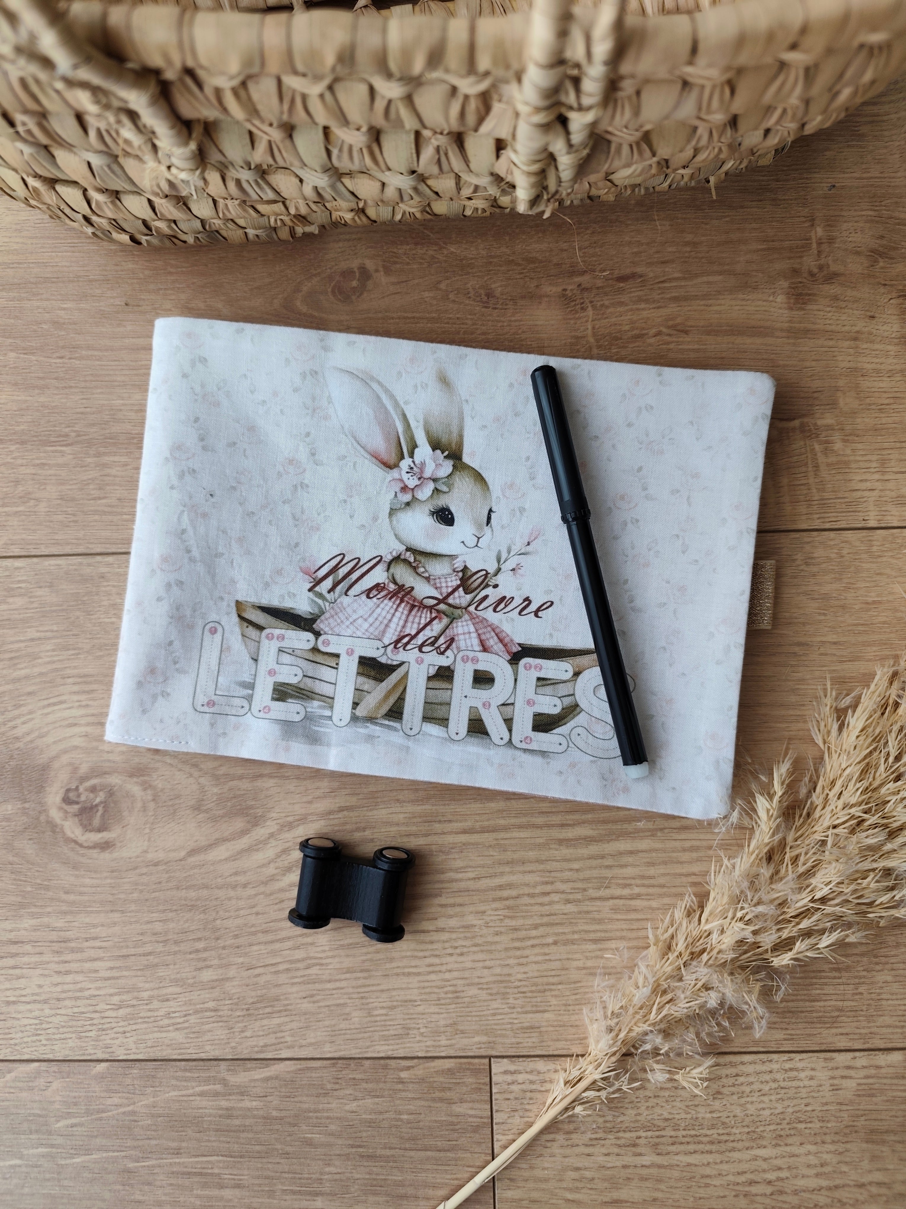 🐰 Livre des lettres lavable – Léontine la lapine