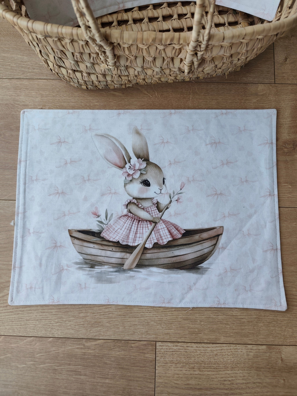 🐰 Set de table à colorier lavable – Léontine la Lapine