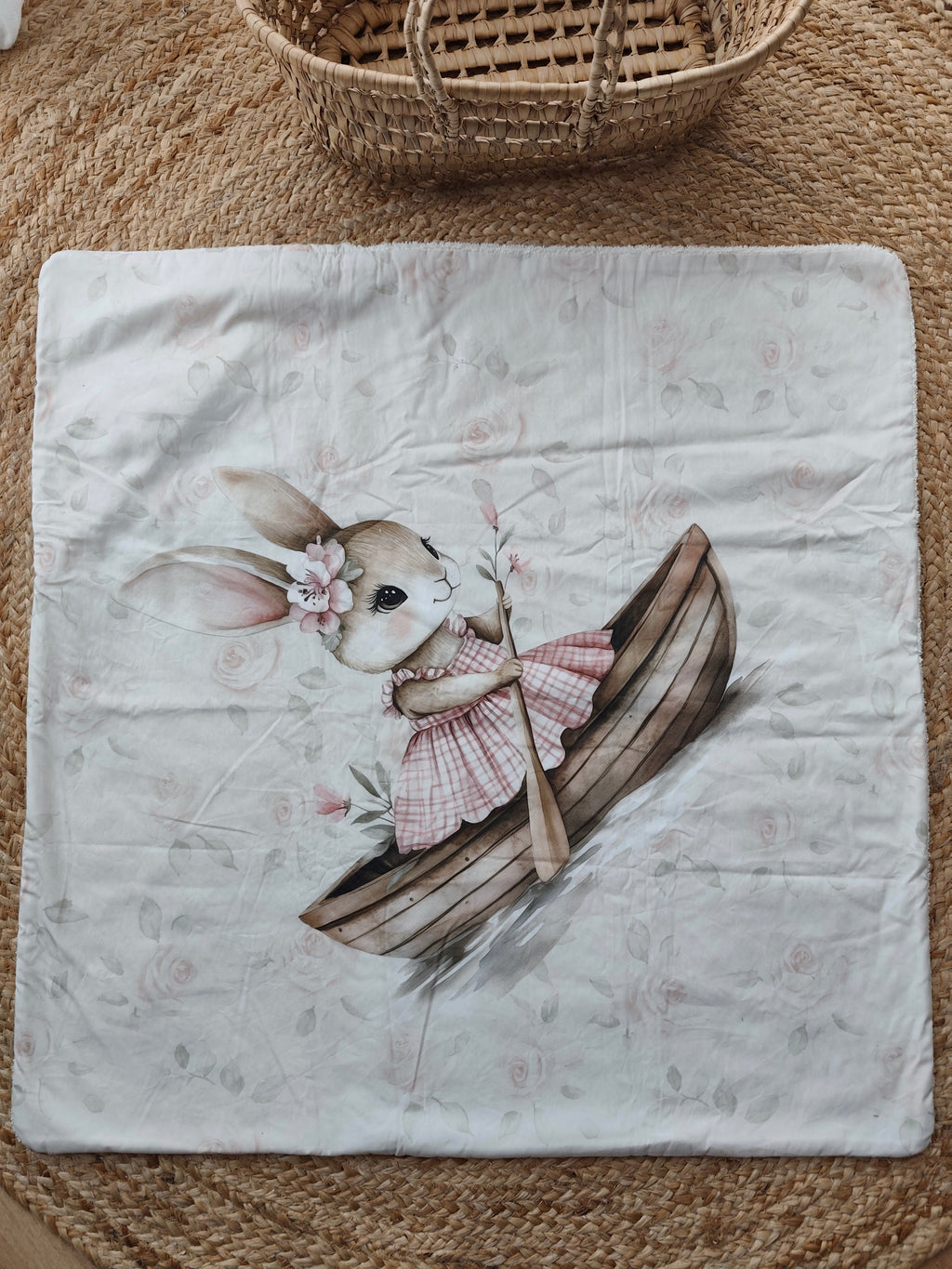 Cape de bain bébé Léontine la Lapine | Sortie de bain artisanale avec capuche