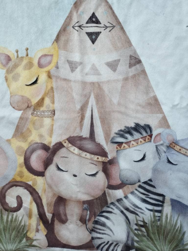 Couverture collection "Un indien dans la savane" motif feuille